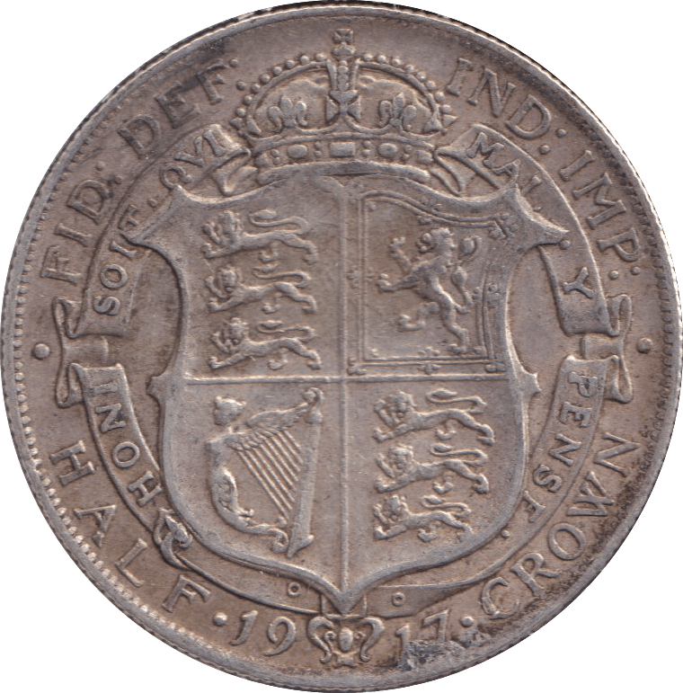 1917 HALFCROWN ( GVF ) - HALFCROWN - Cambridgeshire Coins