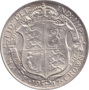 1917 HALFCROWN ( GVF ) - HALFCROWN - Cambridgeshire Coins