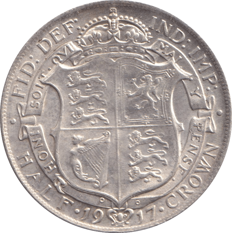 1917 HALFCROWN ( GVF ) - HALFCROWN - Cambridgeshire Coins