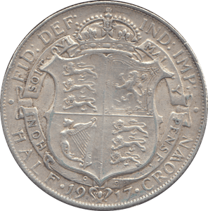 1917 HALFCROWN ( GVF ) - HALFCROWN - Cambridgeshire Coins