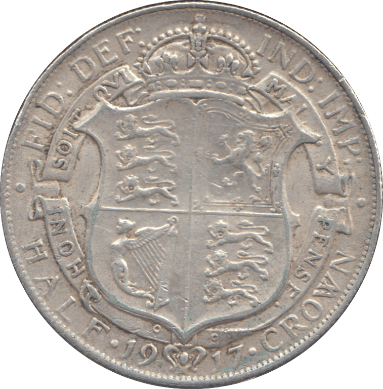 1917 HALFCROWN ( GVF ) - HALFCROWN - Cambridgeshire Coins