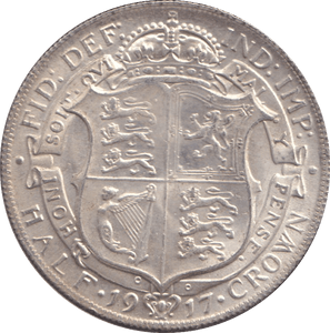 1917 HALFCROWN ( UNC ) 11 - HALFCROWN - Cambridgeshire Coins