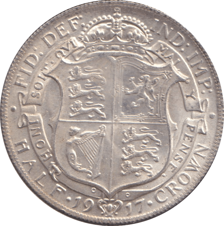 1917 HALFCROWN ( UNC ) 11 - HALFCROWN - Cambridgeshire Coins