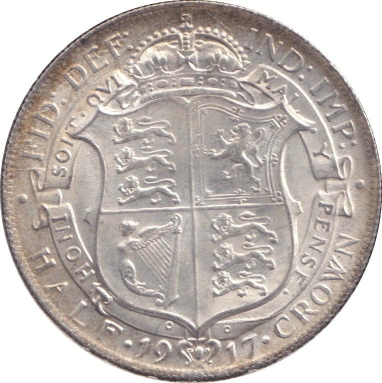1917 HALFCROWN ( UNC ) 1 - HALFCROWN - Cambridgeshire Coins