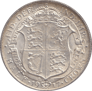 1917 HALFCROWN ( UNC ) 5 - HALFCROWN - Cambridgeshire Coins