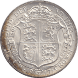 1917 HALFCROWN ( UNC ) 8 - HALFCROWN - Cambridgeshire Coins