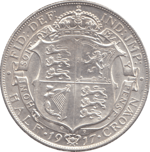 1917 HALFCROWN ( VF ) - HALFCROWN - Cambridgeshire Coins