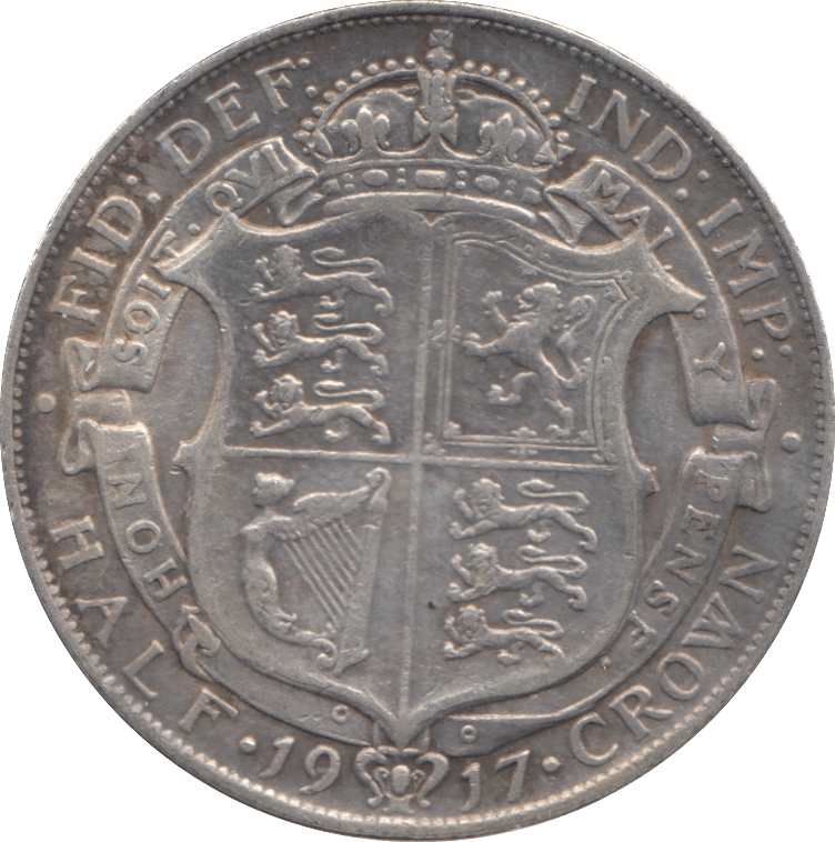 1917 HALFCROWN ( VF ) - Halfcrown - Cambridgeshire Coins