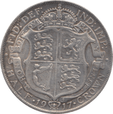 1917 HALFCROWN ( VF ) - Halfcrown - Cambridgeshire Coins