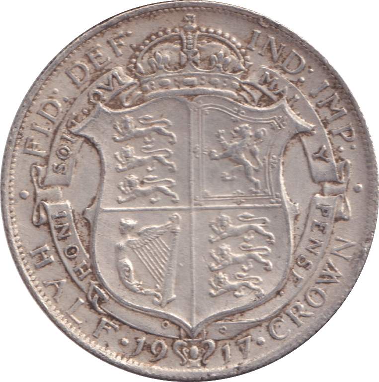 1917 HALFCROWN ( VF ) - HALFCROWN - Cambridgeshire Coins