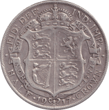 1917 HALFCROWN ( VF ) - HALFCROWN - Cambridgeshire Coins