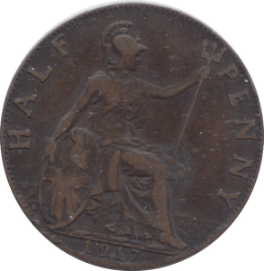 1917 HALFPENNY ( GF ) - HALFPENNY - Cambridgeshire Coins