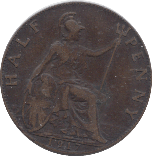 1917 HALFPENNY ( GF ) - HALFPENNY - Cambridgeshire Coins