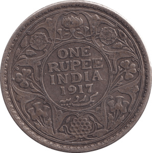 1917 INDIA RUPEE - WORLD COINS - Cambridgeshire Coins