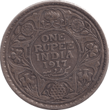1917 INDIA RUPEE - WORLD COINS - Cambridgeshire Coins