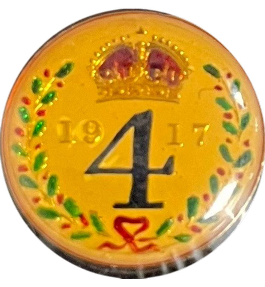 1917 MAUNDY FOURPENCE ENAMELLED - MAUNDY FOURPENCE - Cambridgeshire Coins