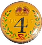 1917 MAUNDY FOURPENCE ENAMELLED - MAUNDY FOURPENCE - Cambridgeshire Coins