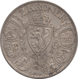 1917 NORWAY 2 KRONER - WORLD COINS - Cambridgeshire Coins
