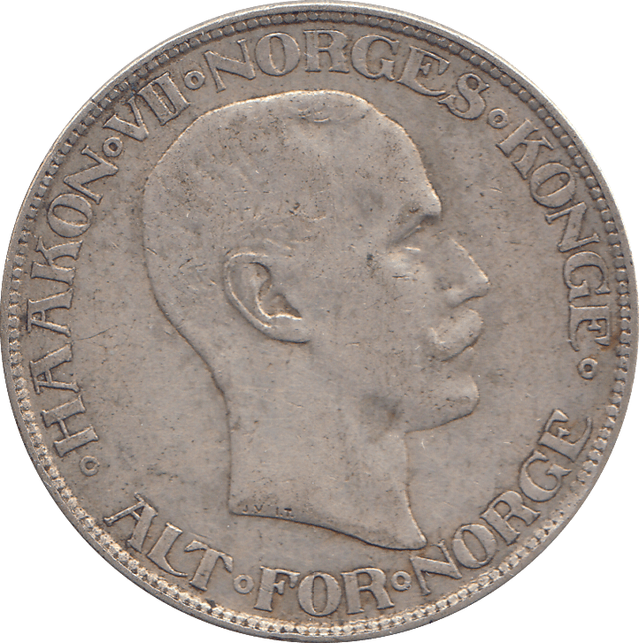 1917 NORWAY 2 KRONER - WORLD COINS - Cambridgeshire Coins