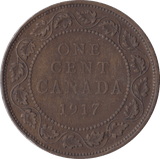 1917 ONE CENT CANADA - WORLD COINS - Cambridgeshire Coins