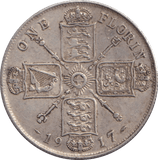 1917 ONE FLORIN ( GVF ) - FLORIN - Cambridgeshire Coins