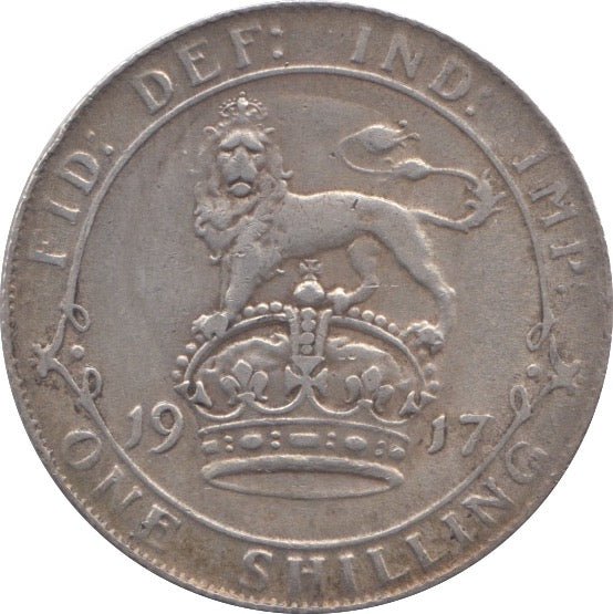 1917 ONE SHILLING ( VF ) - SHILLING - Cambridgeshire Coins