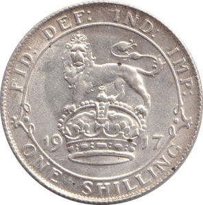 1917 SHILLING ( AUNC ) - SHILLING - Cambridgeshire Coins