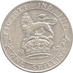 1917 SHILLING ( EF ) - SHILLING - Cambridgeshire Coins