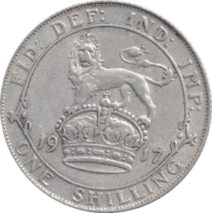 1917 SHILLING ( FINE ) - SHILLING - Cambridgeshire Coins