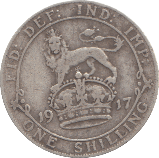 1917 SHILLING ( FINE ) - SHILLING - Cambridgeshire Coins