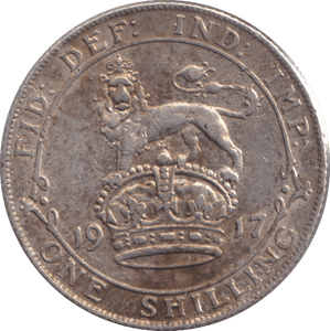1917 SHILLING ( GVF ) - SHILLING - Cambridgeshire Coins