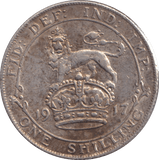1917 SHILLING ( GVF ) - SHILLING - Cambridgeshire Coins