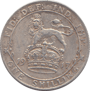 1917 SHILLING ( GVF ) - SHILLING - Cambridgeshire Coins
