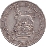 1917 SHILLING ( GVF ) - SHILLING - Cambridgeshire Coins