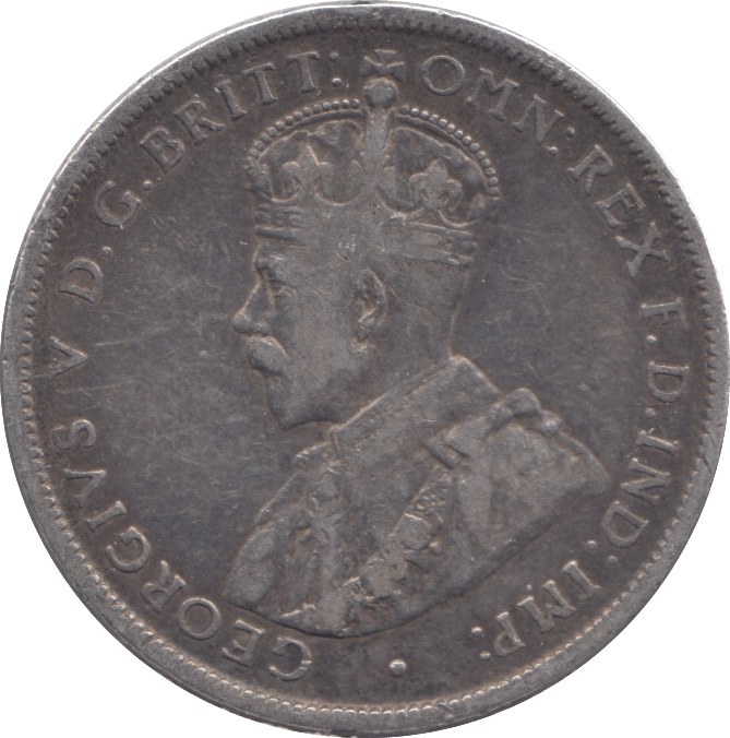 1917 SILVER AUSTRALIA FLORIN MELBOURNE MINT - SILVER WORLD COINS - Cambridgeshire Coins