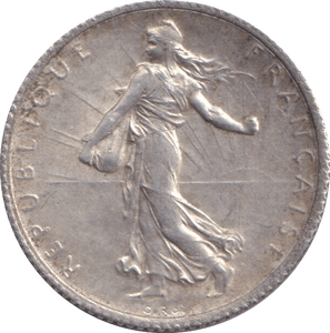 1917 SILVER FRANC FRANCE WW1 - WORLD COINS - Cambridgeshire Coins