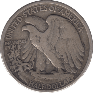 1917 SILVER HALF DOLLAR USA - SILVER WORLD COINS - Cambridgeshire Coins