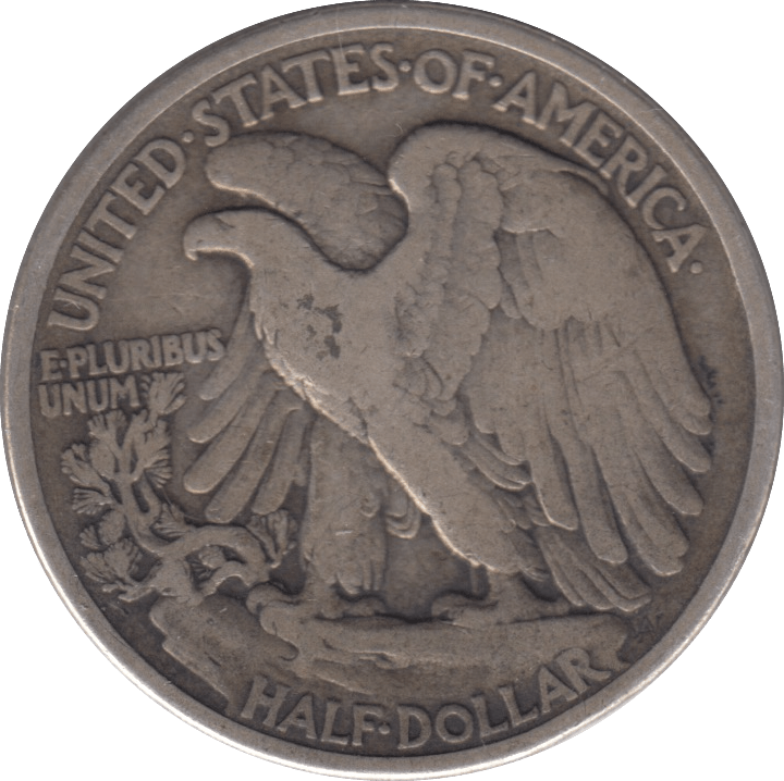 1917 SILVER HALF DOLLAR USA - SILVER WORLD COINS - Cambridgeshire Coins