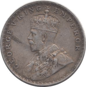 1917 SILVER INDIA RUPEE - SILVER WORLD COINS - Cambridgeshire Coins