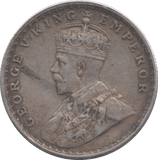 1917 SILVER INDIA RUPEE - SILVER WORLD COINS - Cambridgeshire Coins
