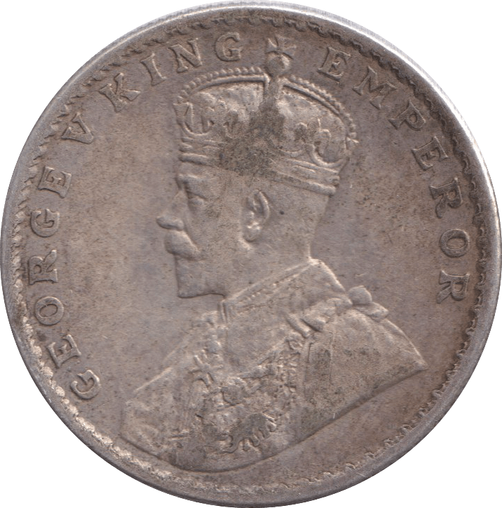 1917 SILVER ONE RUPEE INDIA - SILVER WORLD COINS - Cambridgeshire Coins