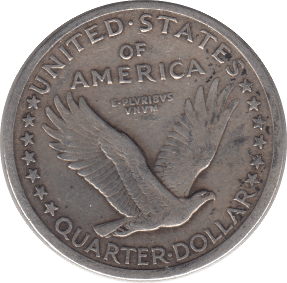 1917 SILVER QUARTER DOLLAR USA - SILVER WORLD COINS - Cambridgeshire Coins