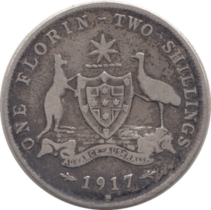 1917 SILVER SHILLING AUSTRALIA - SHILLING - Cambridgeshire Coins