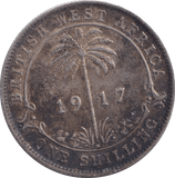 1917 SILVER SHILLING BRITISH WEST AFRICA - SILVER WORLD COINS - Cambridgeshire Coins