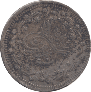 1917 SILVER TURKEY 20 KURUSH - SILVER WORLD COINS - Cambridgeshire Coins