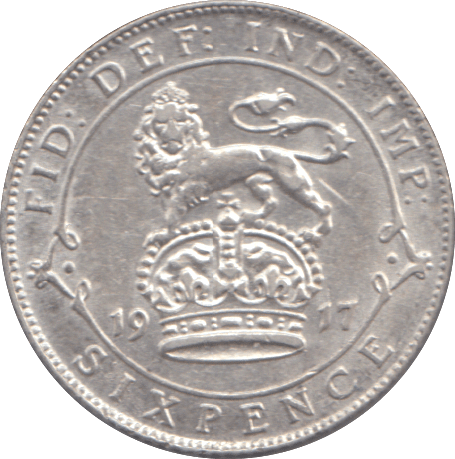 1917 SIXPENCE ( AUNC ) - SIXPENCE - Cambridgeshire Coins