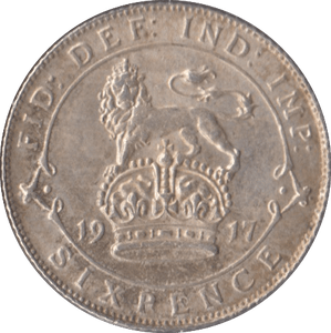 1917 SIXPENCE ( AUNC ) - Sixpence - Cambridgeshire Coins