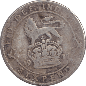 1917 SIXPENCE ( FINE ) - SIXPENCE - Cambridgeshire Coins