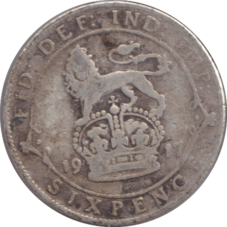 1917 SIXPENCE ( FINE ) - SIXPENCE - Cambridgeshire Coins