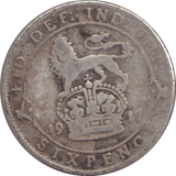 1917 SIXPENCE ( FINE ) - SIXPENCE - Cambridgeshire Coins
